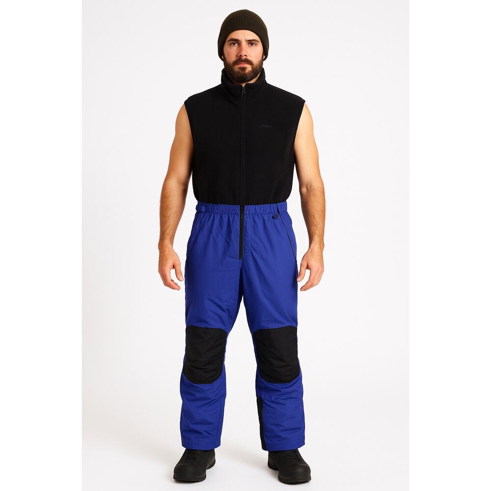 1990s L.L. Bean Men’s Gore-Tex One-Piece Ski Suit Black Blue Large